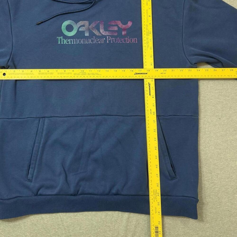 Oakley Hoodie Mens 2XL Blue Winter Rider 2.0 Sweatshirt Thermonuclear Protection - Picture 2 of 9